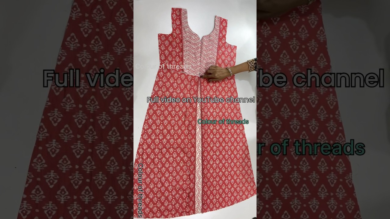 A2zsewingtutorials - Umbrella cut long kurti design cutting and stitching  video tutorial Watch full video here https://youtu.be/oonpRmUNBYY  #umbrellakurti #umbrelladress #kurtidesign #kurtidesigns #sewing  #sewingproject | Facebook